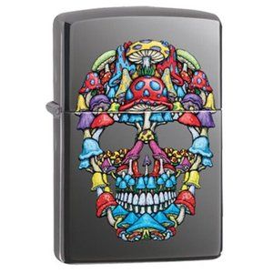 Cool Mushrooms Skull ZIPPO lIGHTER